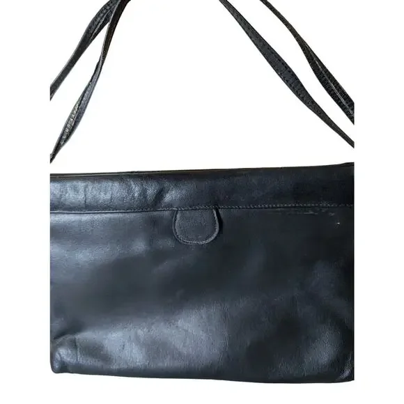 Vintage Etienne Aigner Leather Hinged Opening Handbag - Picture 3 of 5